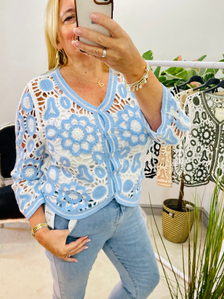 The COCKTAIL crochet cardigan - 4 colours