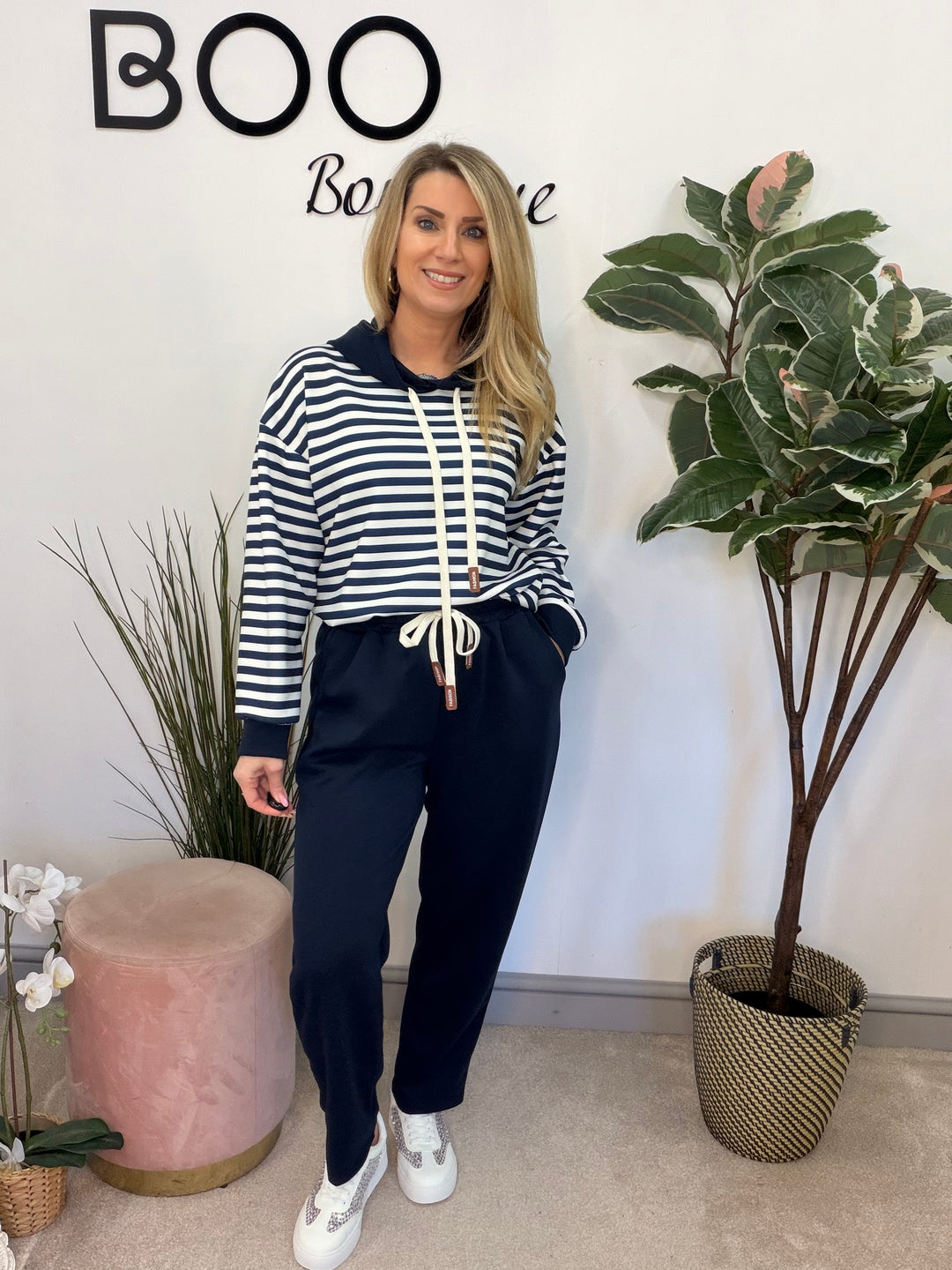 Ladies Fashion Straight Leg co ord set - khaki, navy, black & beige