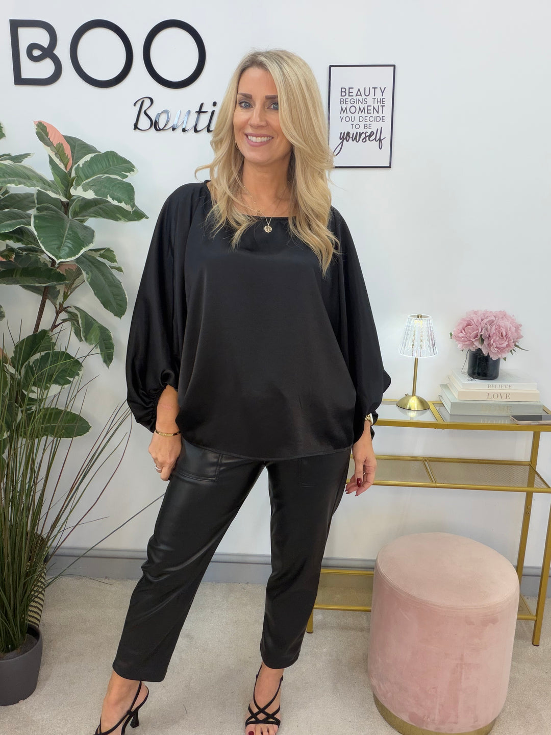 The OTTIE satin loose fit top - 4 colours