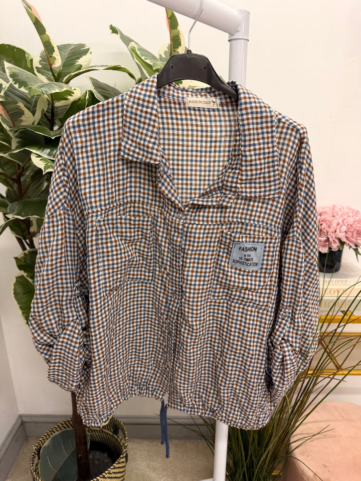 The NORA check shirt blouse - 4 colours