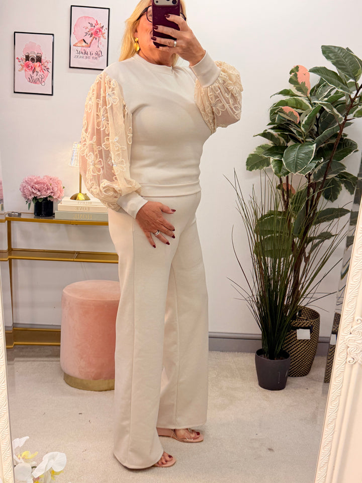 The JET scuba wide leg trouser Co ord set - 4 colours