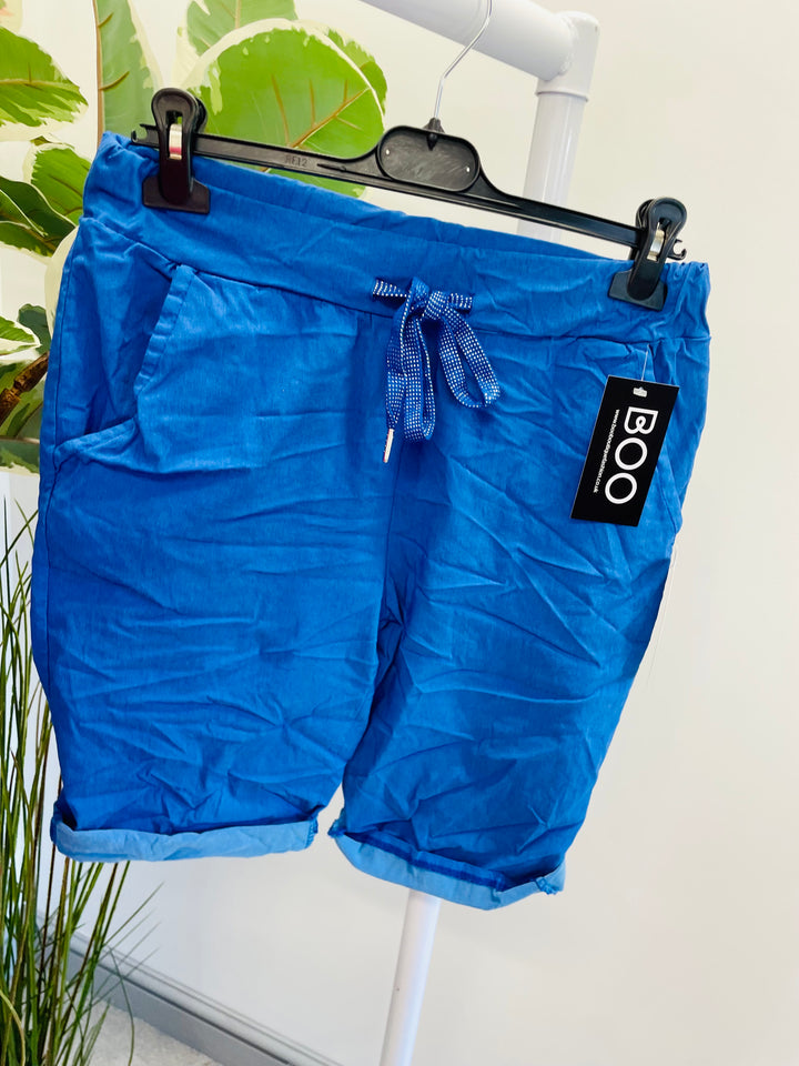 LADIES STRETCH SUMMER MAGIC SHORTS - 13 COLOURS