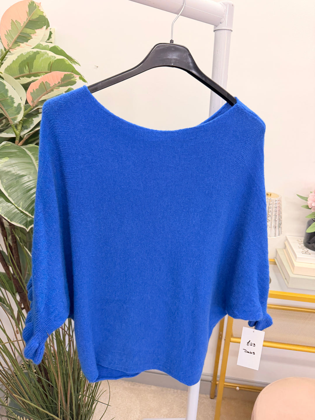 Ladies Fashion Slouch Jumper - black, orange, blue, white, plum, wine, brown