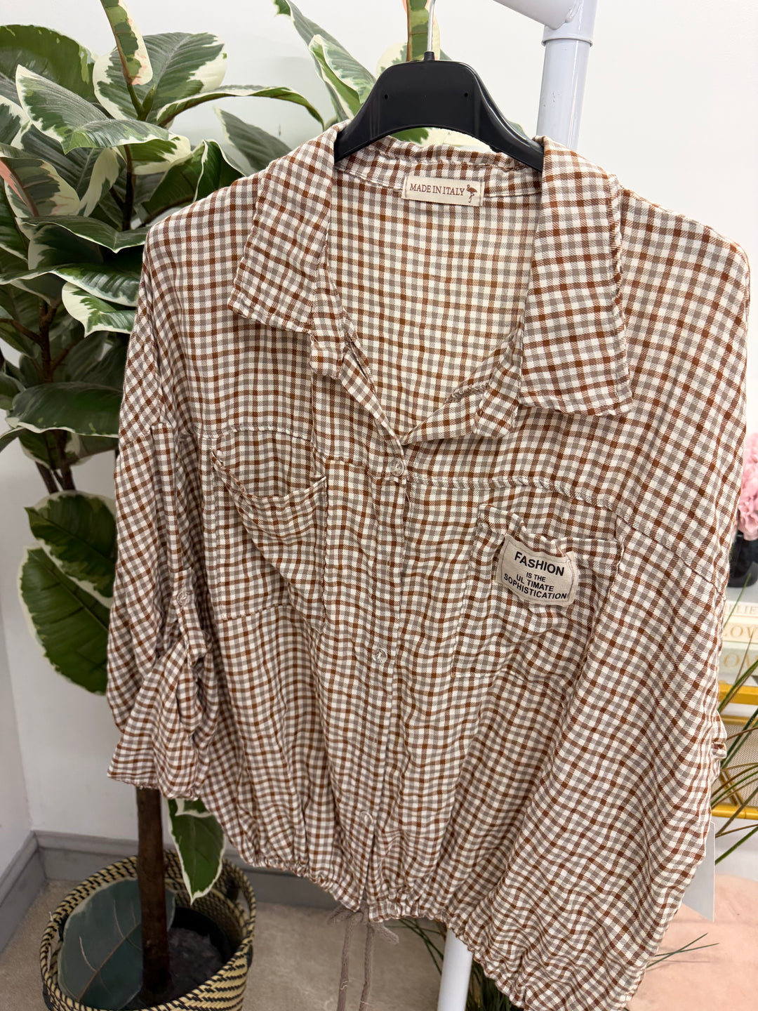 The NORA check shirt blouse - 4 colours