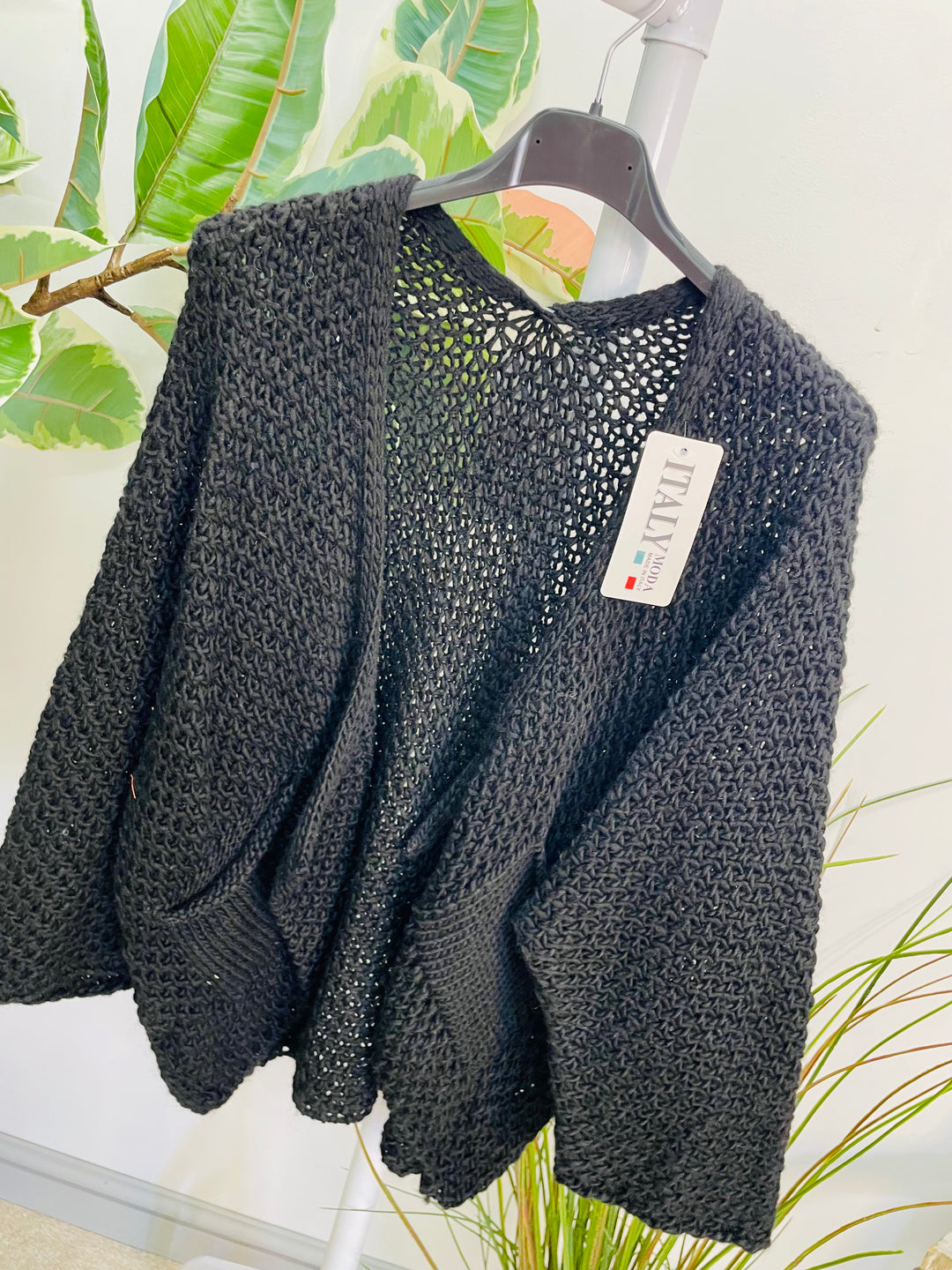 LADIES KNITTED BOLERO CARDIGAN - CREAM, PINK, NAVY, BLACK, OATMEAL, CAMEL, GREY