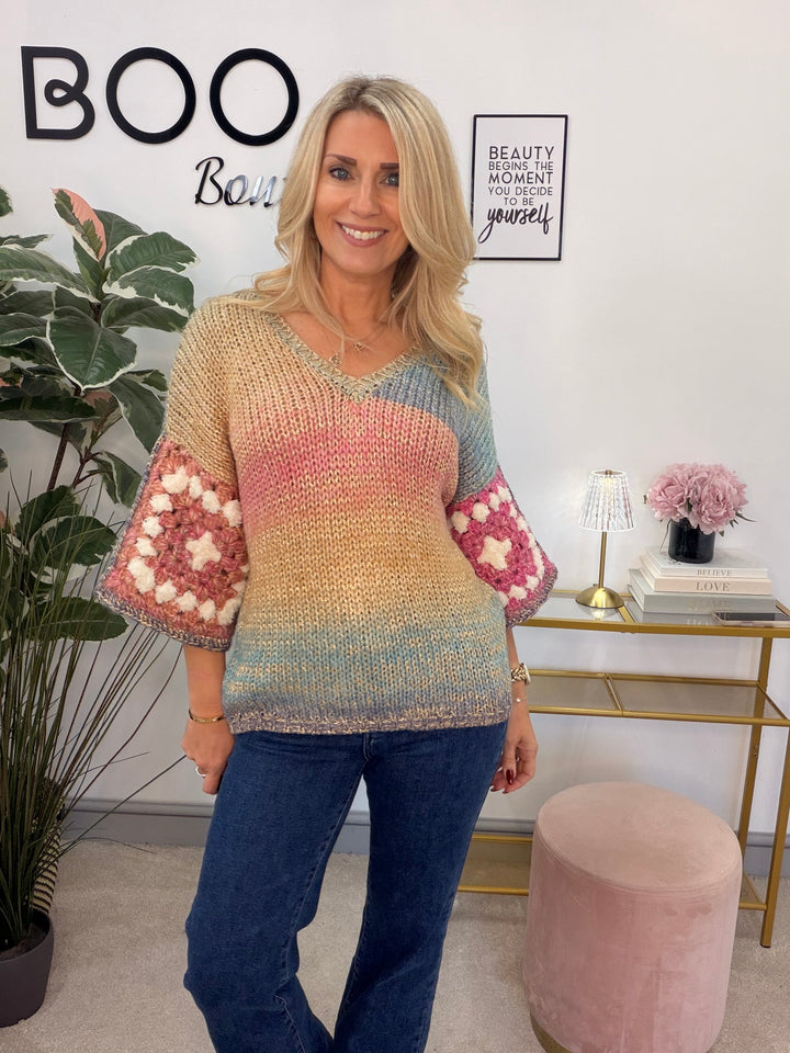 The SHONA lurex ombré jumper - 2 colours