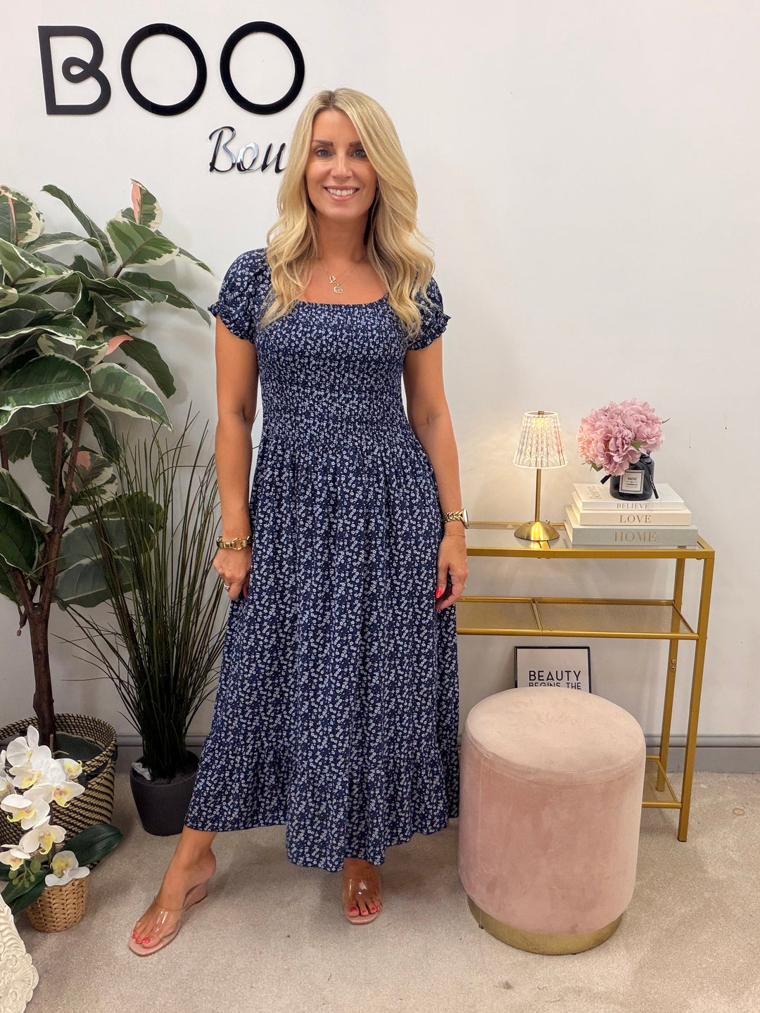 Ladies Fashion Summer Maxi Dress - Wine, Turquoise, Navy, Pink, Blue