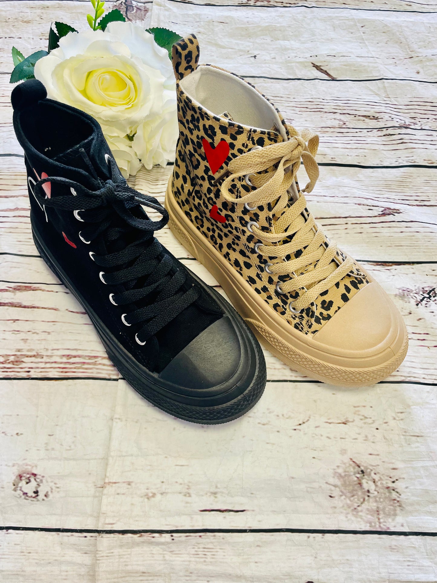 HIGH TOP ❤️ SNEAKERS BOOTS ( PC193 ) - 2 colours