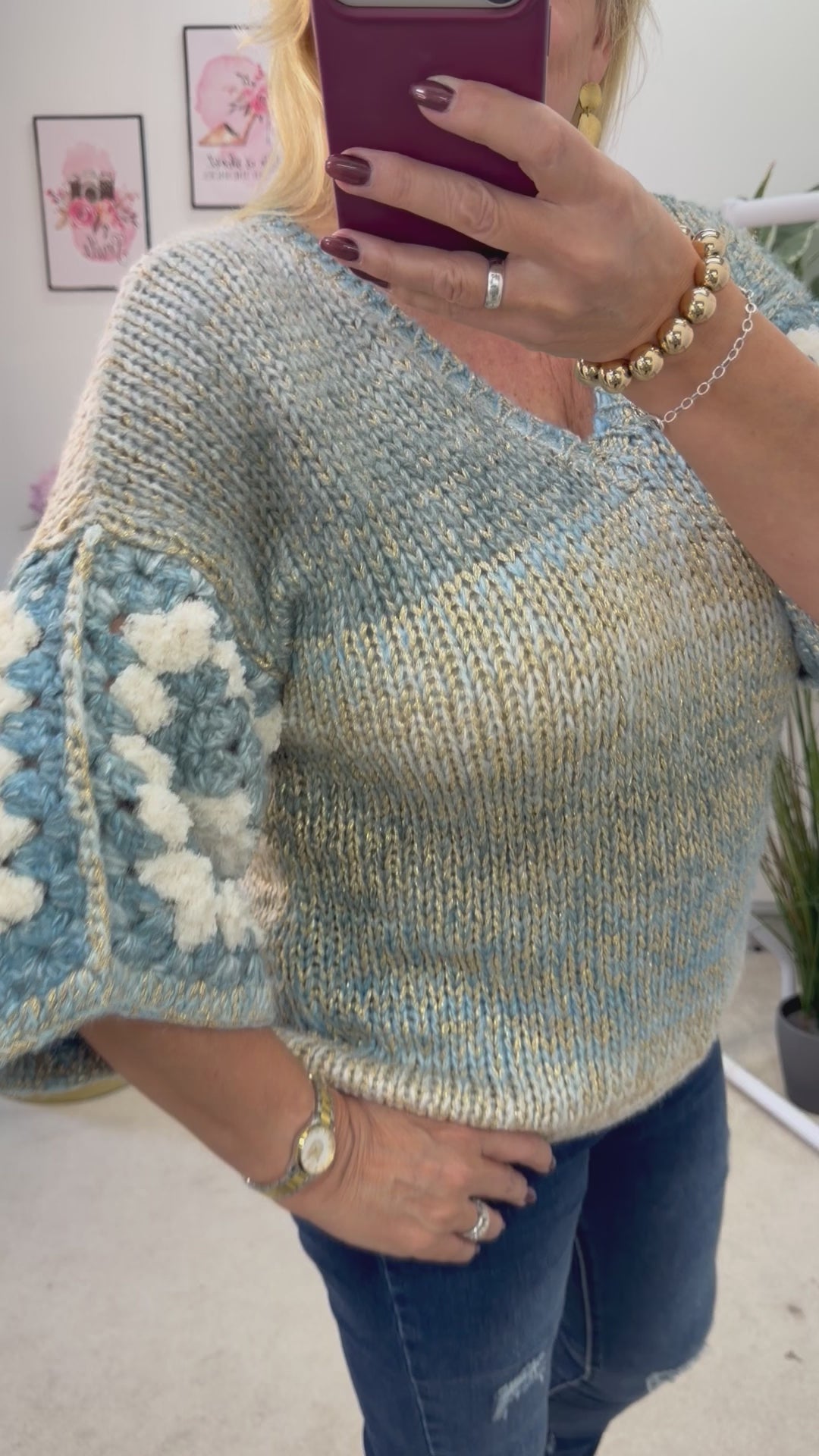 The SHONA lurex ombré jumper - 2 colours