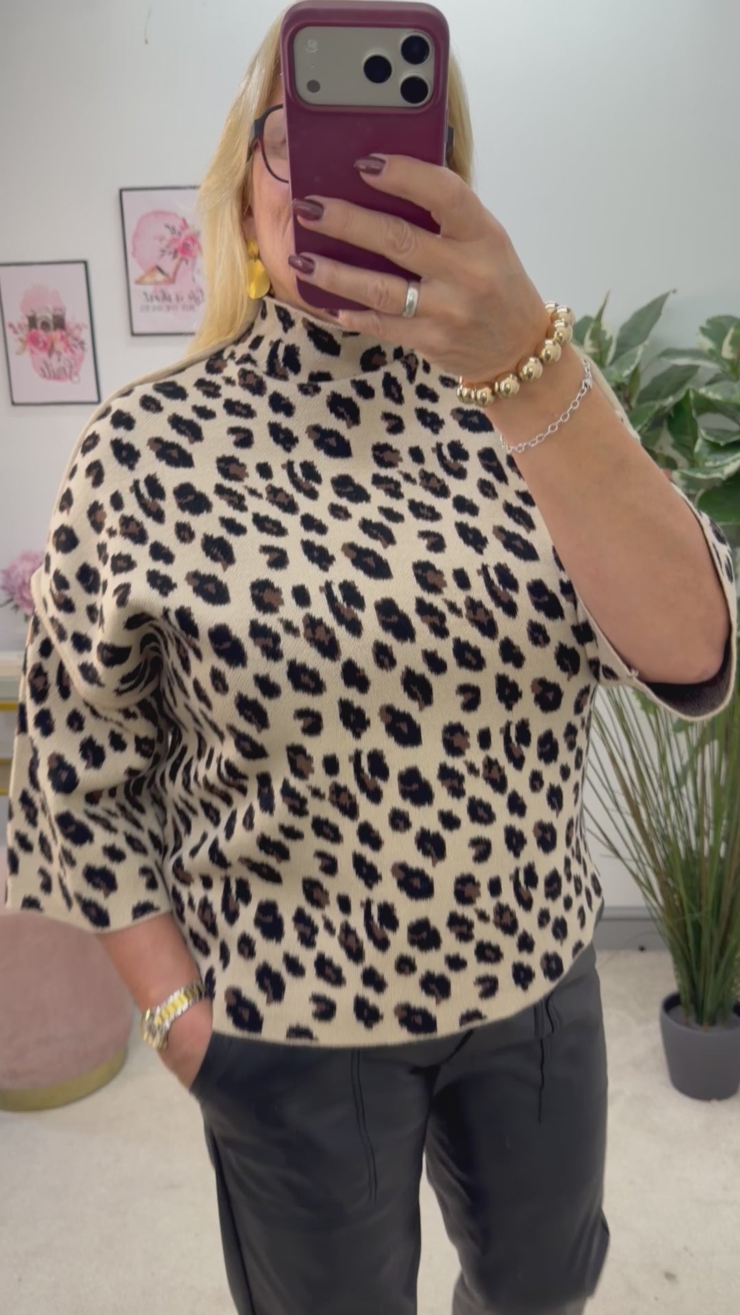 The FIONA leopard print jumper