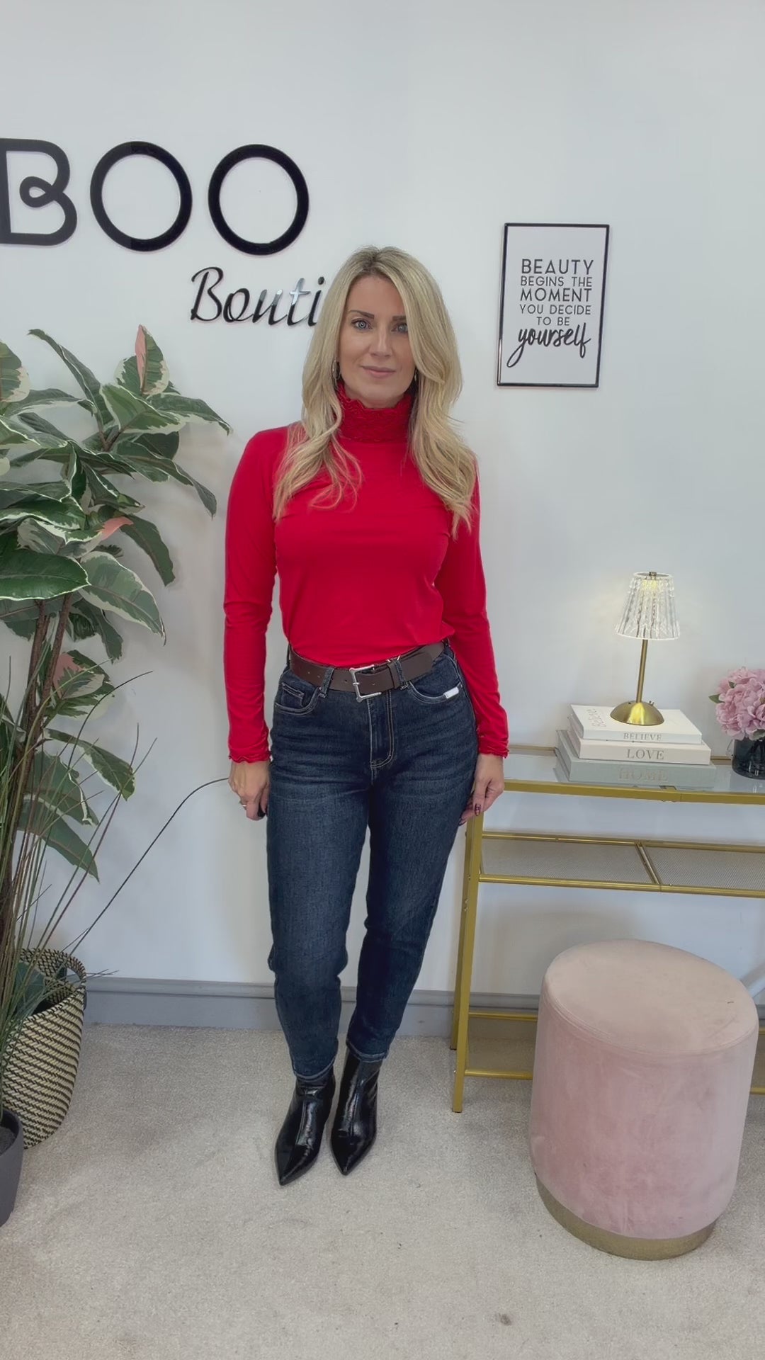 The KIRI ruffle roll neck top - 9 colours