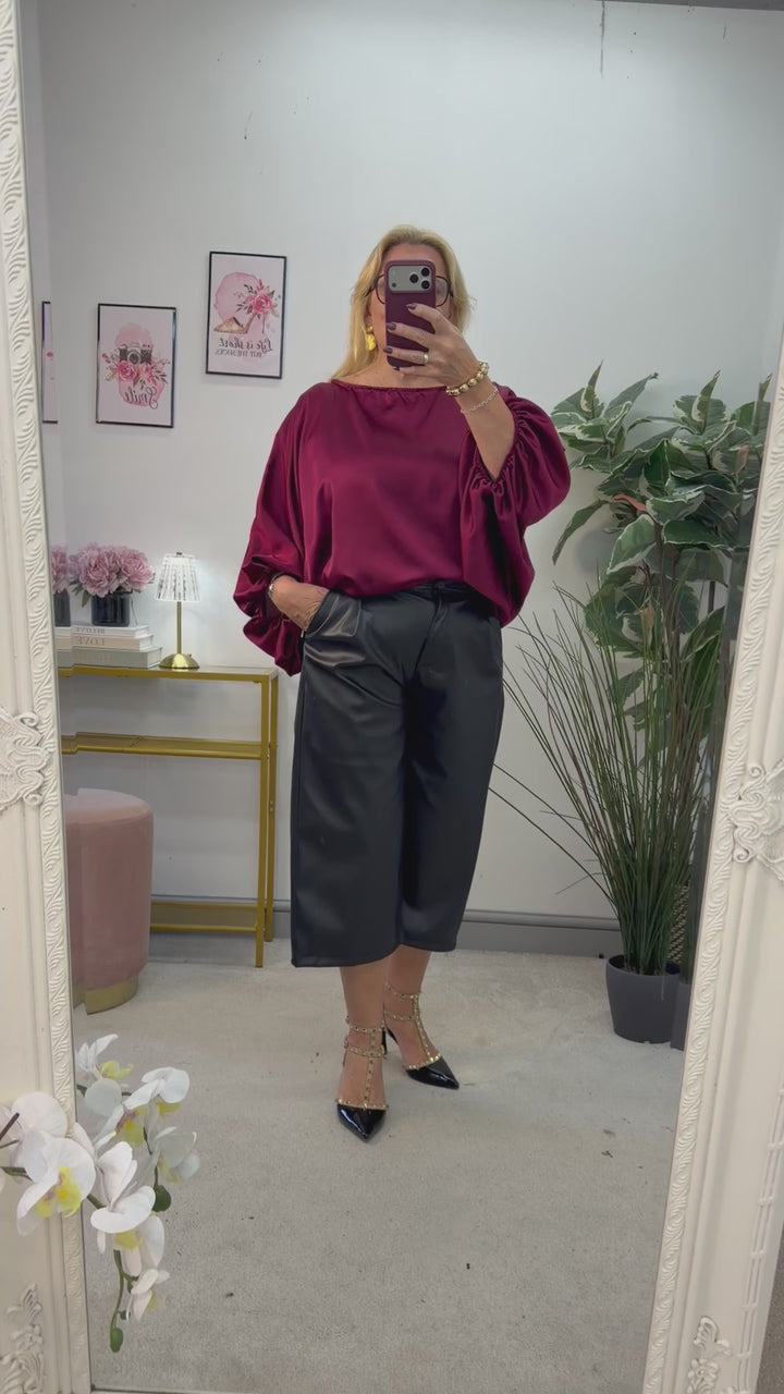 The POSH faux leather culotte trousers - 3 colours