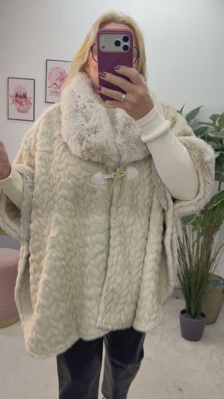 The EMILY luxe faux fur cape - 5 colours