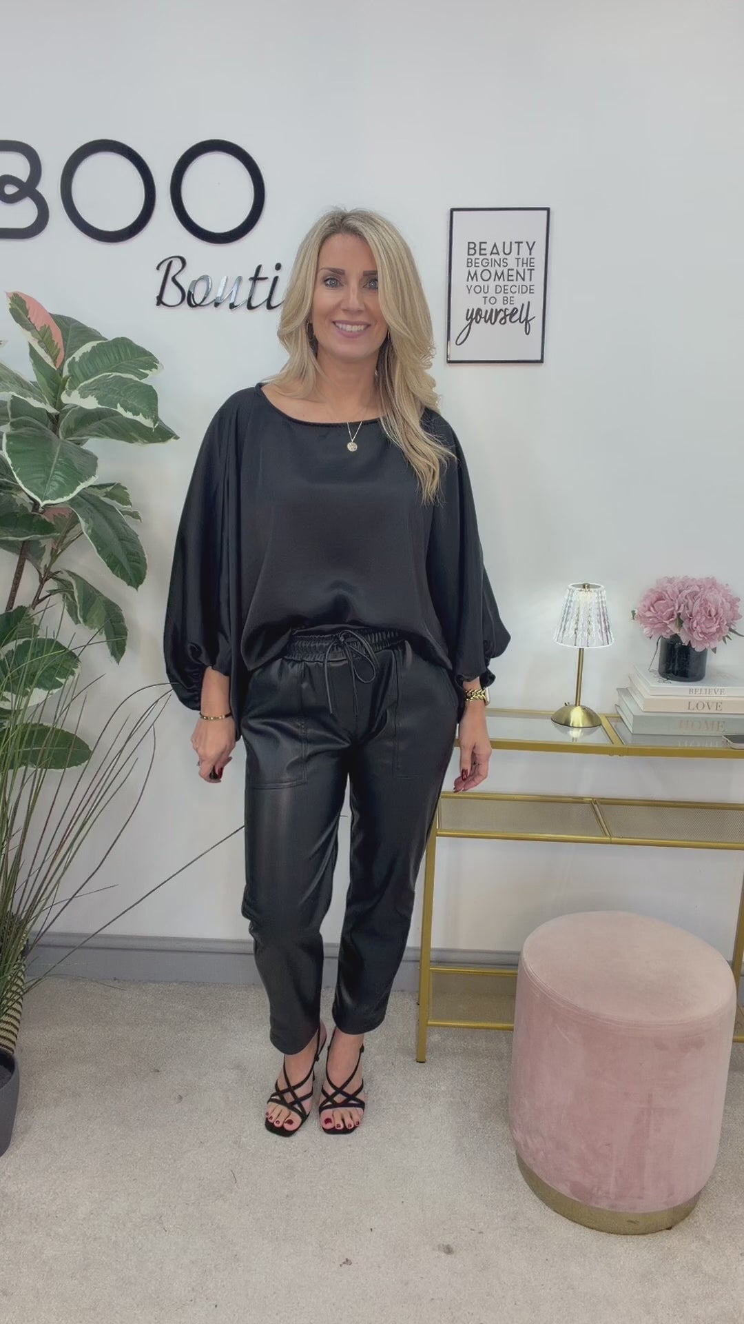 The OTTIE satin loose fit top - 4 colours