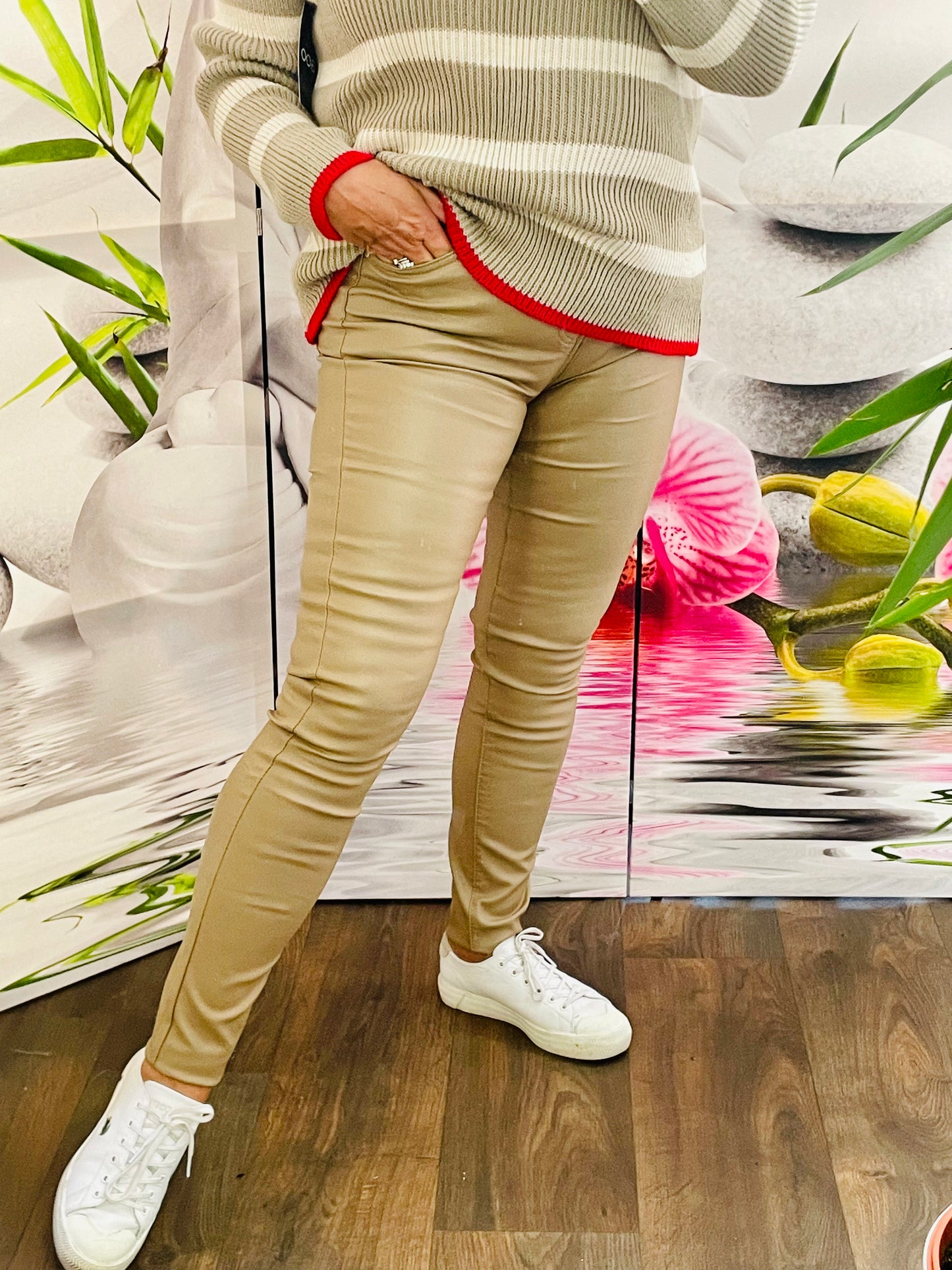 Dark online beige jeans