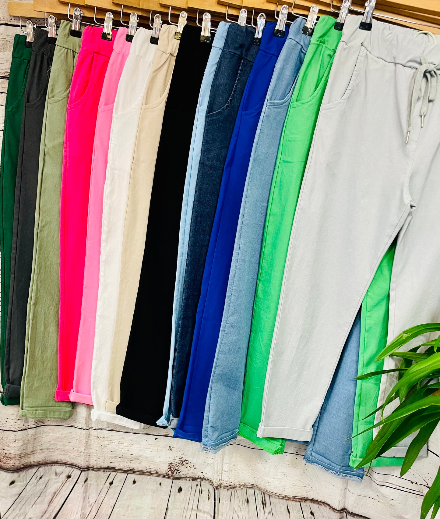 NOELLE stretch plain magic trousers - lots of colours