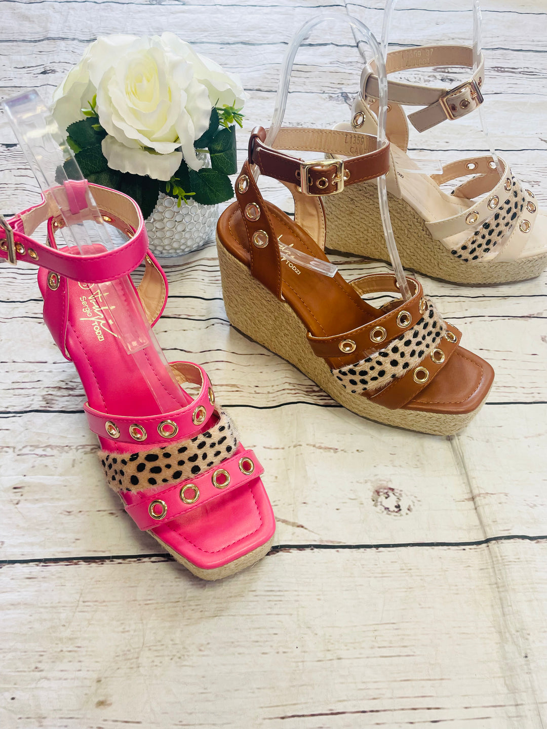 WEDGE HEEL SANDALS ( L1359 ) - 3 colours